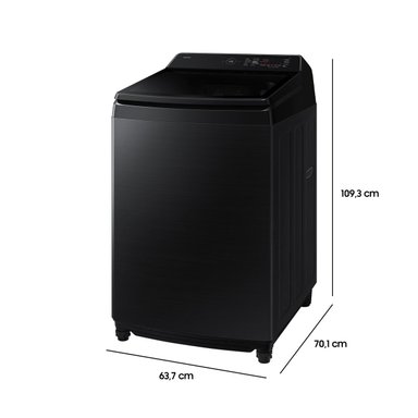 LAVADORA CARGA SUPERIOR SAMSUNG WA80F21S8BZS BE SPOKE 21KG NEGRO - 3