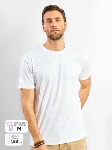 POLERA HOMBRE SPAVALDI CUELLO REDONDO MANGA CORTA - 1