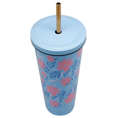 VASO KEEP BOTANIC TUMBLER 700ML ACERO INOXIDABLE CELESTE - 2
