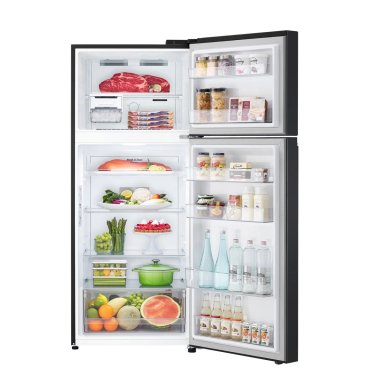 REFRIGERADOR TOP FREEZER LG VT38MPM 375L NO FROST NEGRO - 3
