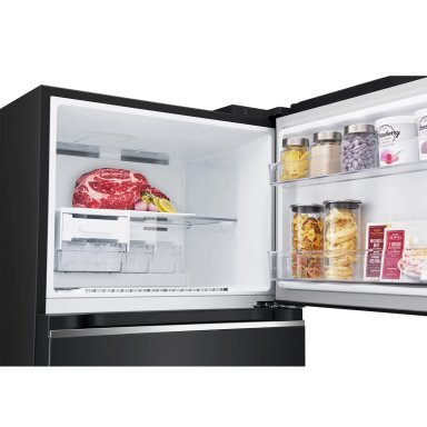 REFRIGERADOR TOP FREEZER LG VT38MPM 375L NO FROST NEGRO - 6