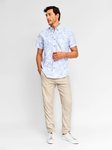 CAMISA HOMBRE KENNETH STEVENS ALGODÓN MANGA CORTA - 4