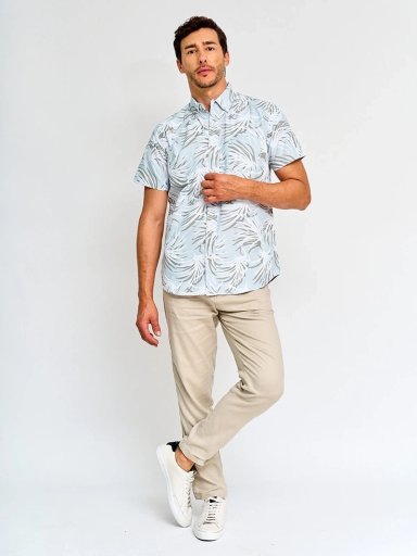 CAMISA HOMBRE KENNETH STEVENS ALGODÓN MANGA CORTA - 4
