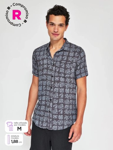 CAMISA HOMBRE CLOUDBREAK MANGA CORTA PRINT - 1