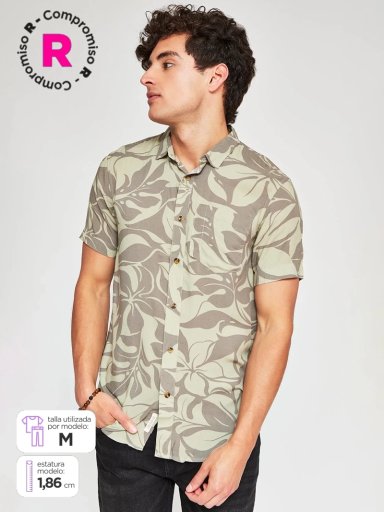 CAMISA HOMBRE CLOUDBREAK MANGA CORTA PRINT - 1