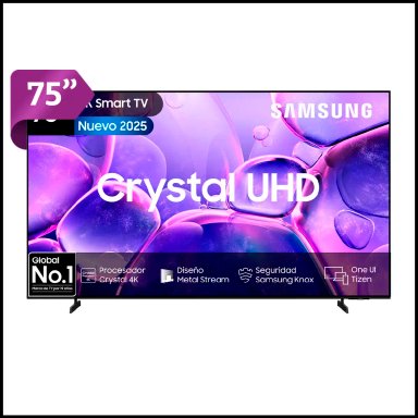 SMART TV SAMSUNG LED 4K UHD 75” CRYSTAL U8200F - 1