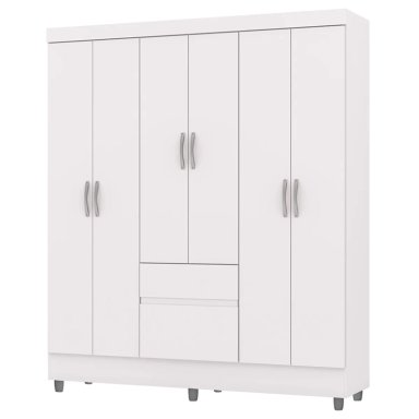 CLÓSET VEKKA HOME IDEAL 6 PUERTAS 2 CAJONES BLANCO - 1