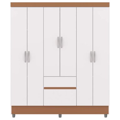 CLÓSET VEKKA HOME IDEAL 6 PUERTAS 2 CAJONES BLANCO - 4