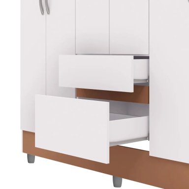 CLÓSET VEKKA HOME IDEAL 6 PUERTAS 2 CAJONES BLANCO - 8