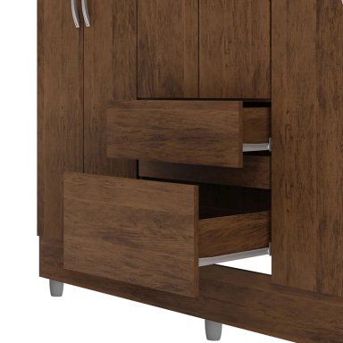 CLÓSET VEKKA HOME IDEAL 6 PUERTAS 2 CAJONES CAFÉ - 5