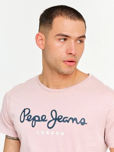 POLERA HOMBRE PEPE JEANS ALGODÓN CUELLO REDONDO MANGA CORTA - 3