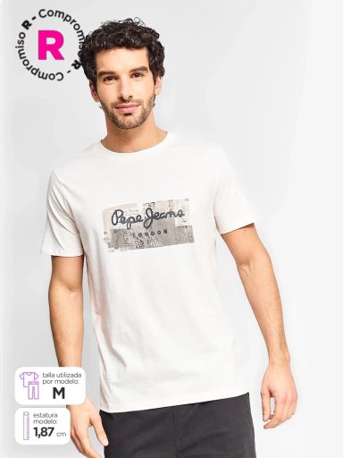 POLERA HOMBRE PEPE JEANS ALGODÓN MANGA CORTA - 1