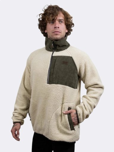 POLERÓN SHERPA HOMBRE FALCONE BEIGE NOMADIC - 3