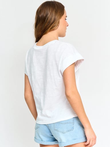 POLERA MUJER PEPE JEANS ALGODÓN STRASS - 2
