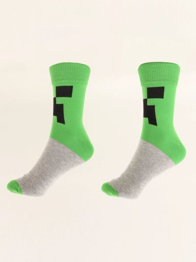 PACK X3 CALCETINES NIÑO MINECRAFT TEENO BOOM - 2