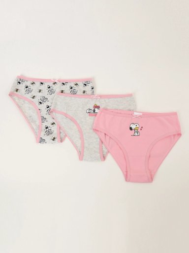 PACK X3 CALZONES NIÑA SNOOPY FULL PRINT - 1