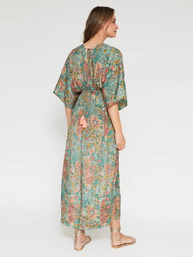VESTIDO MUJER TATIENNE LARGO SATINADO ESTAMPADO - 2