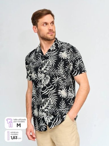 CAMISA HOMBRE KENNETH STEVENS MANGA CORTA - 1