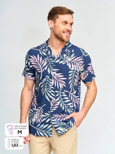 CAMISA HOMBRE KENNETH STEVENS MANGA CORTA - 1