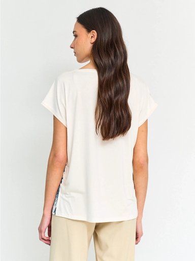 POLERA MUJER CACHAREL MANGA CORTA ESTAMPADA - 2