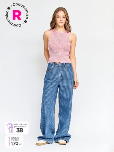JEANS MUJER PEPE JEANS ALGODÓN WIDE LEG - 1