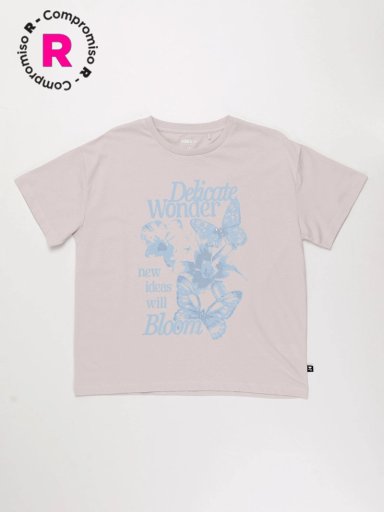 POLERA MANGA CORTA NIÑA INDEX OVERSIZE - 1