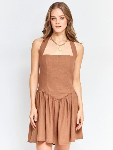 VESTIDO MUJER BARBADOS LINO CORTO - 2