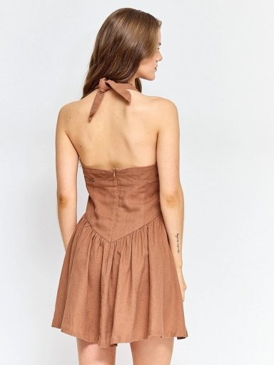 VESTIDO MUJER BARBADOS LINO CORTO - 3