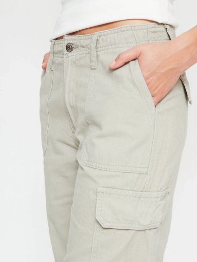 PANTALÓN DE BUZO MUJER INDEX ALGODÓN CARGO - 4