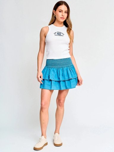 POLERA MUJER INDEX ALGODÓN SIN MANGAS BÁSICA - 4