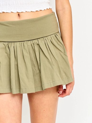 FALDA SHORT MUJER INDEX ALGODÓN VOLANTES - 4