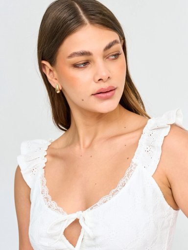 POLERA MUJER INDEX SIN MANGAS MACRAMÉ - 3