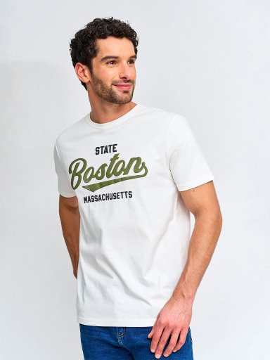 POLERA HOMBRE ROBERT LEWIS ALGODÓN MANGA CORTA - 1