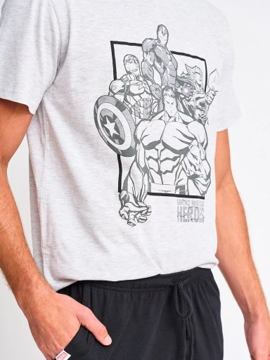 PIJAMA HOMBRE ROCK ALGODÓN MARVEL - 3