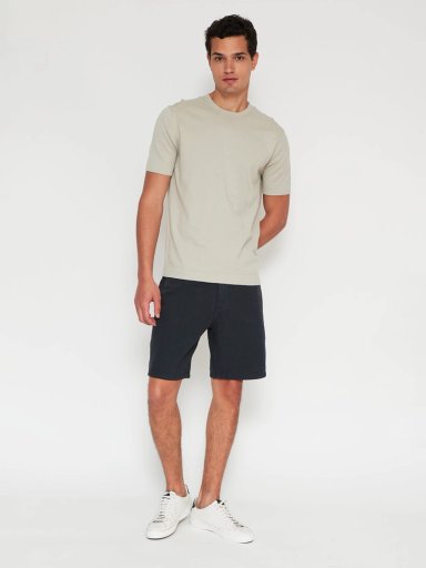 POLERA HOMBRE CACHAREL ALGODÓN CUELLO REDONDO MANGA CORTA TEJIDA - 4