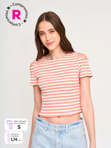 POLERA MANGA CORTA ALGODÓN MUJER AEROPOSTALE KIND - 1