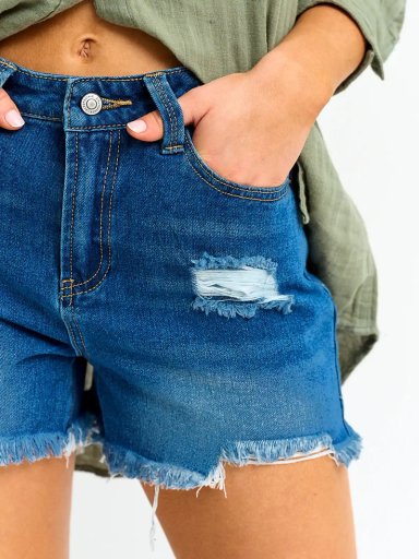 SHORT ALGODÓN MUJER AEROPOSTALE DENIM - 4