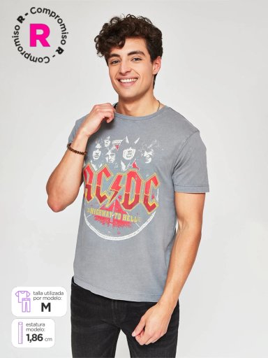 POLERA HOMBRE BARBADOS ALGODÓN AC/DC - 1