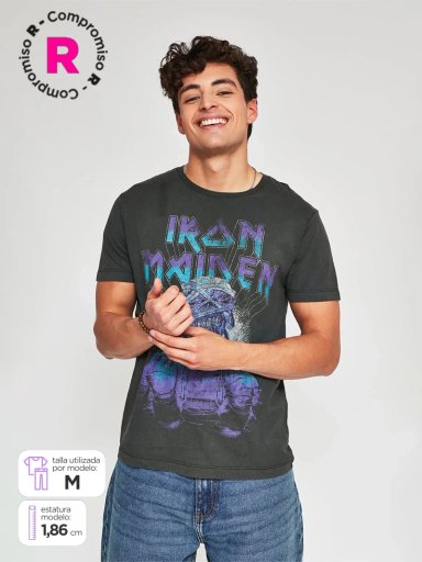 POLERA HOMBRE BARBADOS ALGODÓN IRON MAIDEN - 1