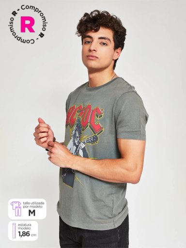 POLERA HOMBRE BARBADOS ALGODÓN AC/DC - 1