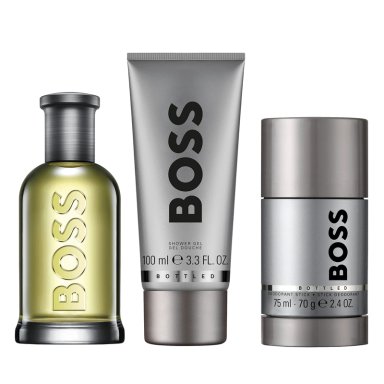 SET PERFUME BOSS BOTTLED EAU DE TOILETTE PARA HOMBRE 100 ML + GEL DE DUCHA + DESODORANTE 75 GR - 1