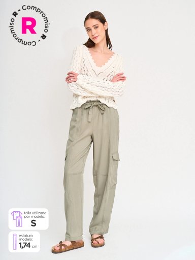 PANTALÓN MUJER PEPE JEANS CARGO - 1