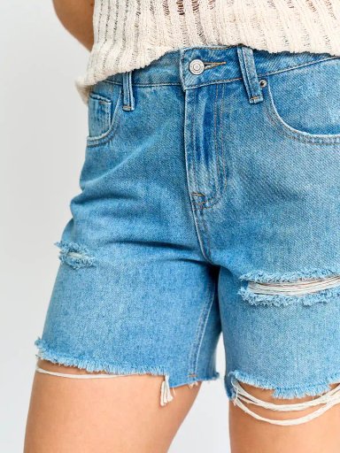 SHORT ALGODÓN MUJER AEROPOSTALE DENIM - 4