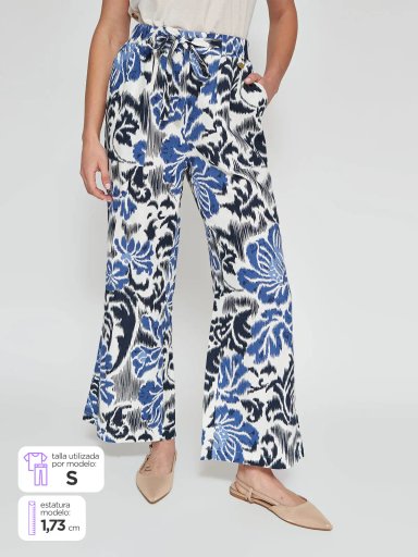PANTALÓN MUJER REGATTA PALAZZO LINO  - 1