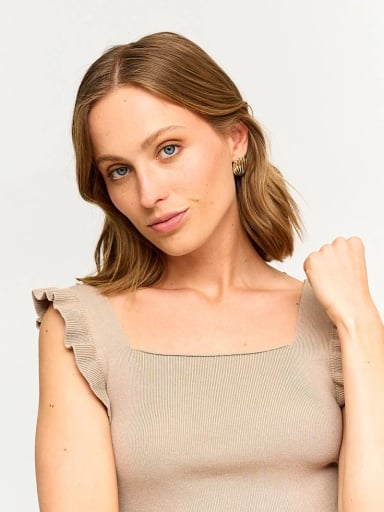 POLERA MUJER INDEX SIN MANGAS TEJIDO - 3
