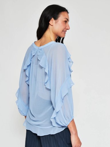 BLUSA MUJER CACHAREL CUELLO EN V MANGA 3/4 - 2