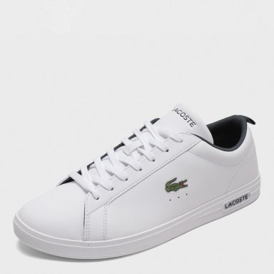 ZAPATILLAS HOMBRE LACOSTE CASUALES BLANCO COURT BASE CUERO - 3