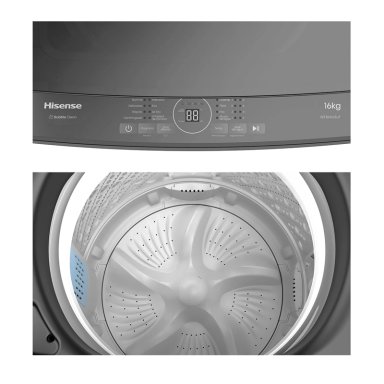 LAVADORA CARGA SUPERIOR HISENSE WT3K1623UT 16KG GRAFITO - 10