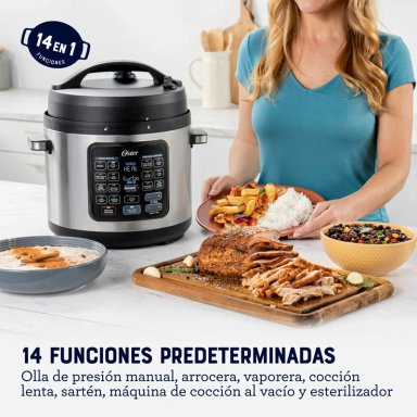 OLLA A PRESIÓN OSTER ELÉCTRICA TURBO CKSTPCECT75DF 1300W 7.5 LT - 2