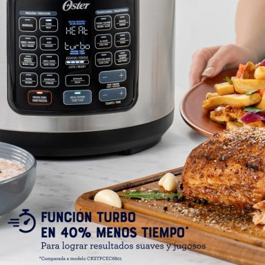 OLLA A PRESIÓN OSTER ELÉCTRICA TURBO CKSTPCECT75DF 1300W 7.5 LT - 4